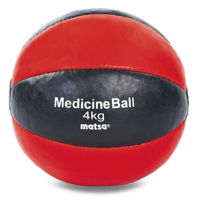 Мяч медицинский медбол MATSA ME-0241-4 4кг красный-черный