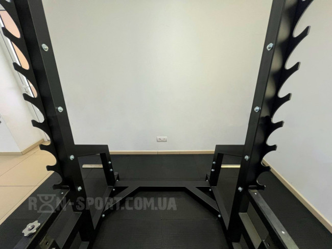 Проф серія! Лавка для жиму і стійки під штангу RN-Sport black rock