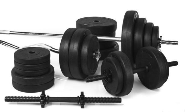 Професійна лава зі стійками RN-Sport black rock + 4 грифи 115 кг дисків Професійна лава зі стійками RN-Sport black rock + 4 грифи 115 кг дисків