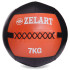 Мяч набивной для кросфита Wall Ball FI-5168-7 7кг черный-оранжевый