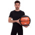 Мяч набивной для кросфита Wall Ball FI-5168-7 7кг черный-оранжевый