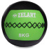 Мяч набивной для кроссфита Wall Ball FI-5168-8 8кг черный-зеленый