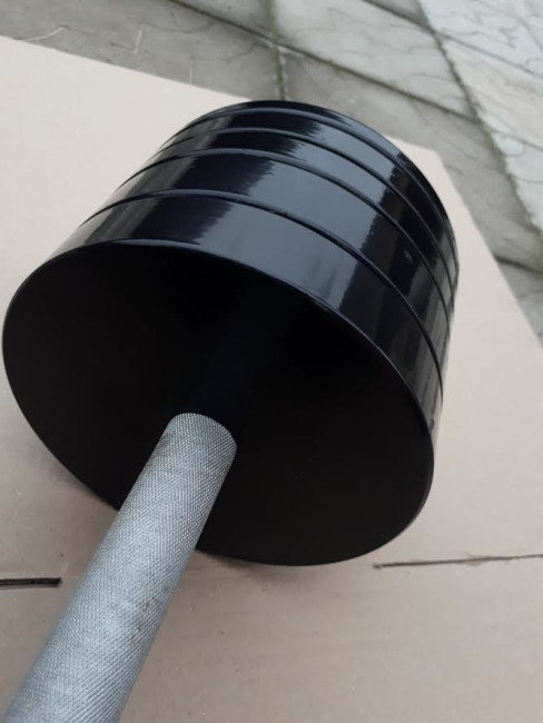 Лавка для жиму RN-Sport Black Rock + Гантелі набірні по 50 кг (сталь) з порошковим фарбуванням
