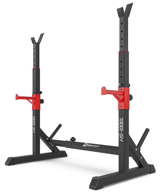 Стойки для штанги HS-1006L Черный/красный Стойки для штанги HS-1006L Черный/красный