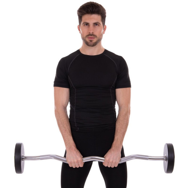 Штанга фіксована вигнута поліуретанова Urethane Barbell 20кг MODERN (гриф l-104см)