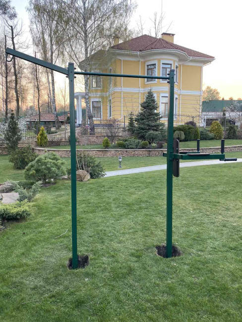 Турник вуличний з брусами прес