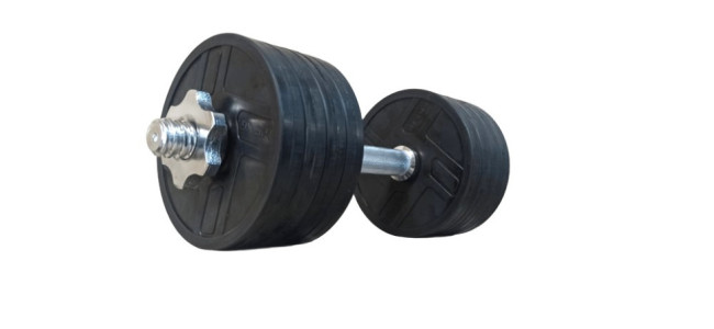 Обгумована гантель 11 кг