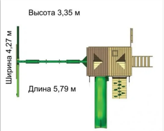 Дитячий ігровий майданчик "Люкс-4" E6