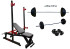 Лавка Black Rock + Стійки Round PRO + 4 грифи + 100 кг металевих дисків