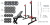 Лавка Black Rock + Стійки Round PRO + 4 грифи + 100 кг металевих дисків