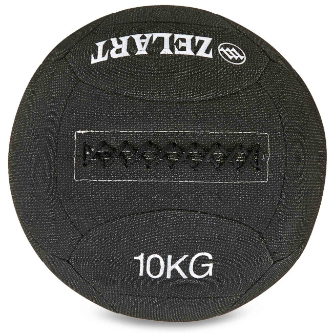 Мяч для кроссфита волбол Wall Ball FI-7224-10 10кг черный