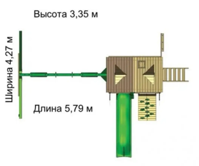 Дитячий ігровий майданчик "Люкс-5" E6