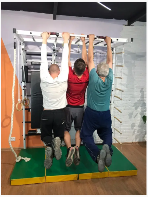 Детский спортивный уголок. Шведская стенка, турник, рукоход, с креплением под кольца и канат