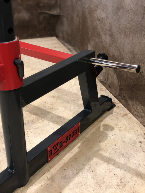 Лавка Black Rock + Стійки Round PRO + Набір металевих гумових дисків 120 кг