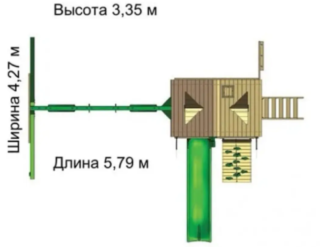 Дитячий ігровий майданчик "Люкс-6" E6