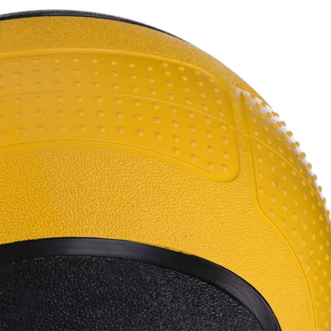 Мяч-медбол для кроссфита и тренировок Medicine Ball FI-2620-4 4кг желтый-черный