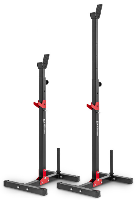 Стійки для штанги HS-1005L Чорний/червоний Стійки для штанги HS-1005L Чорний/червоний