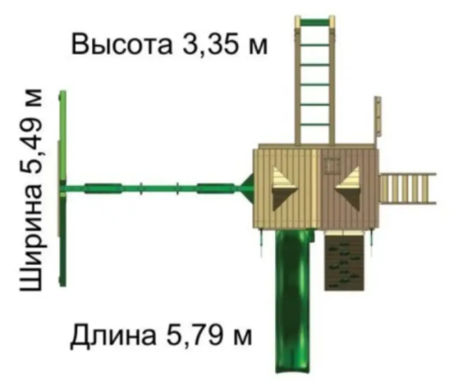 Дитячий майданчик "Люкс-8" Е7 з рукоходом