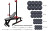 Лавка Black Rock + Стійки Round PRO + Набірні штанга та гантелі RN-Sport (4 грифи та 150 кг дисків)