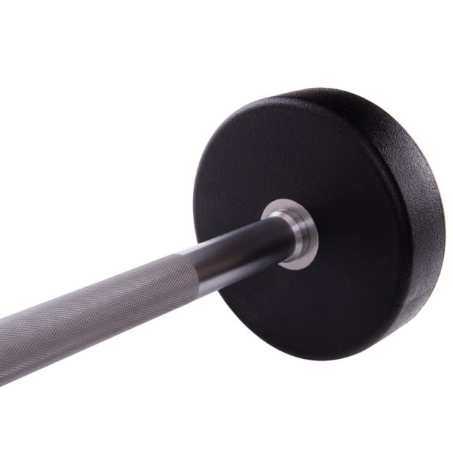 Штанга фіксована пряма поліуретанова Urethane Barbell 30кг MODERN (гриф l-107см) Штанга фіксована пряма поліуретанова Urethane Barbell 30кг MODERN (гриф l-107см)