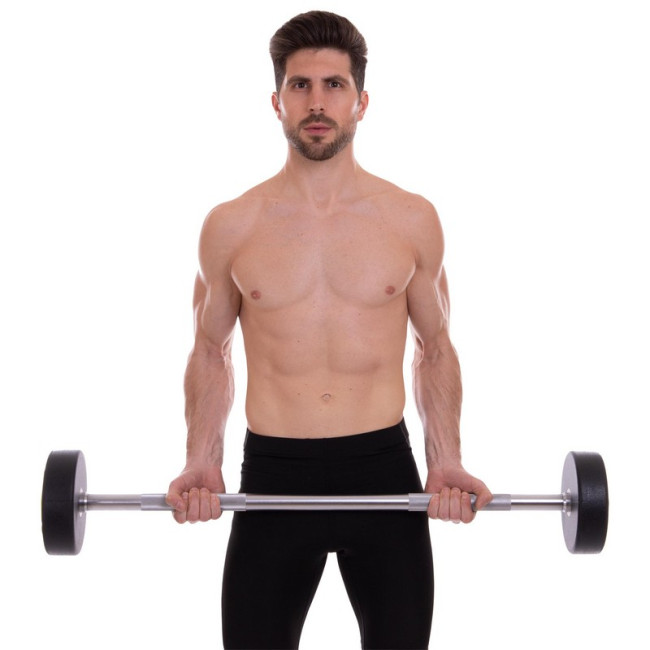 Штанга фіксована пряма поліуретанова Urethane Barbell 30кг MODERN (гриф l-107см) Штанга фіксована пряма поліуретанова Urethane Barbell 30кг MODERN (гриф l-107см)