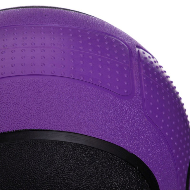 Мяч-медбол для эффективных тренировок Medicine Ball FI-2620-6 6кг фиолетовый-черный Мяч-медбол для эффективных тренировок Medicine Ball FI-2620-6 6кг фиолетовый-черный