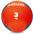 М'яч медбол для тренувань Medicine Ball FI-5121-3 3 кг червоний-чорний М'яч медбол для тренувань Medicine Ball FI-5121-3 3 кг червоний-чорний