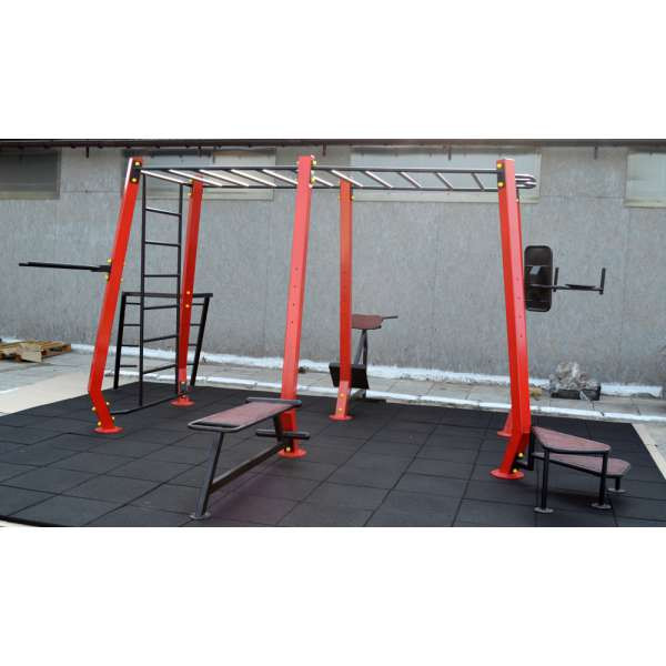 Станция Workout для уличных площадок 01