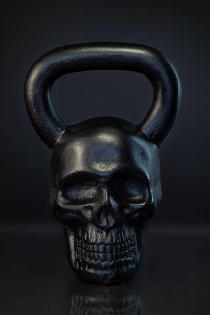 Гиря Череп (black) 18 кг