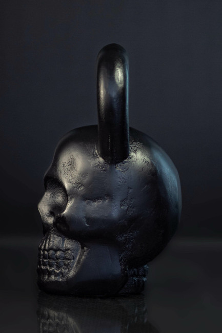 Гиря Череп (black) 18 кг