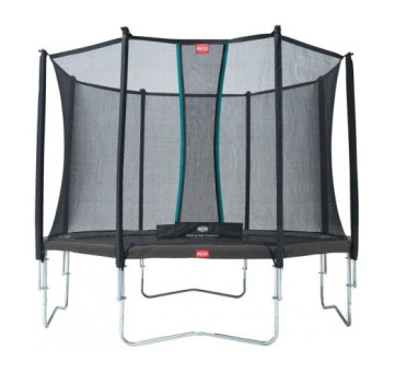 Батут BERG Favorit Grey 14FT 430 + захисна сітка Safety Net Comfort