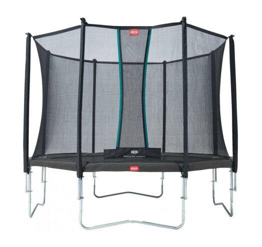 Батут BERG Favorit Grey 14FT 430 + захисна сітка Safety Net Comfort