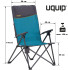 Розкладне крісло Uquip Becky Blue/Grey (244026)