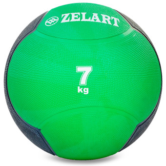 Медбол для кроссфита Medicine Ball FI-5121-7 7кг зеленый-черный Медбол для кроссфита Medicine Ball FI-5121-7 7кг зеленый-черный