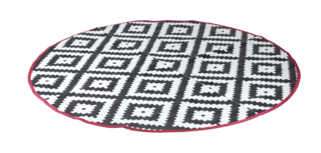 Килимок для пікніка Bo-Camp Falconwood Round Black/White