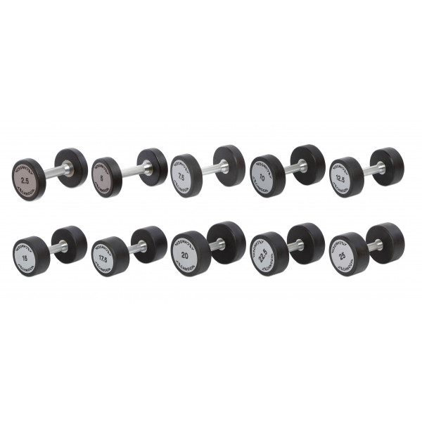 Kiev. Гантельний ряд Technogym TG-2.5-25 кг (10 пар)