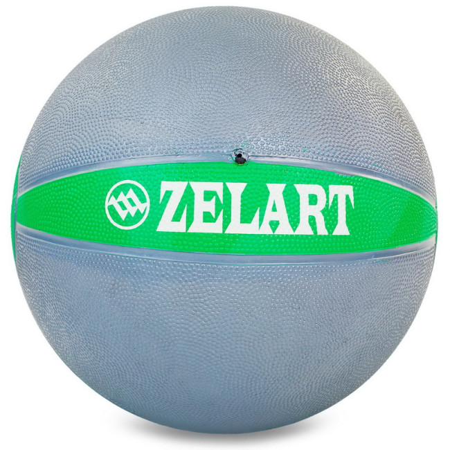 М'яч медичний медбол Medicine Ball FI-5122-7 7кг сірий-зелений