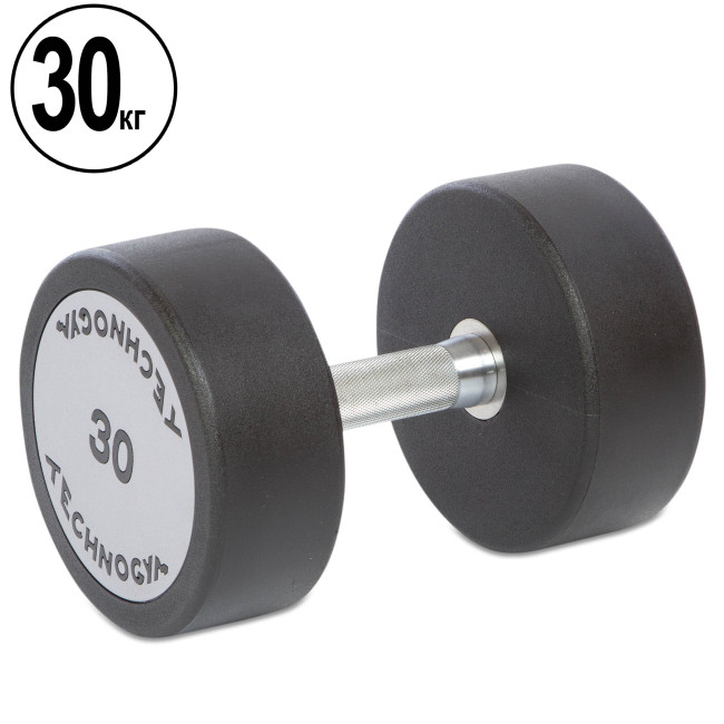 Гантель цільна професійна на 30 кг TECHNOGYM