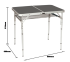 Стол Bo-Camp Case Model 90x60 cm Grey (1404393) Стол Bo-Camp Case Model 90x60 cm Grey (1404393)