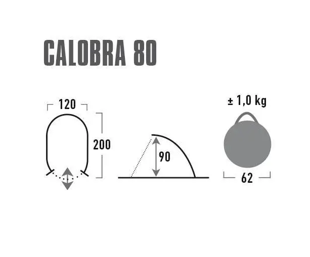 Намет пляжний High Peak Calobra 80 Aluminium/Dark Grey (10021)