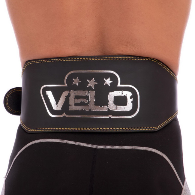У Києві. Пояс атлетичний шкіряний VELO VL-6628 15 см, з підкладкою для спини