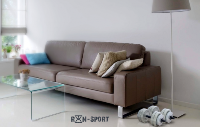 Гантель RN-Sport (Gray) - 13 кг c ABS покрытием