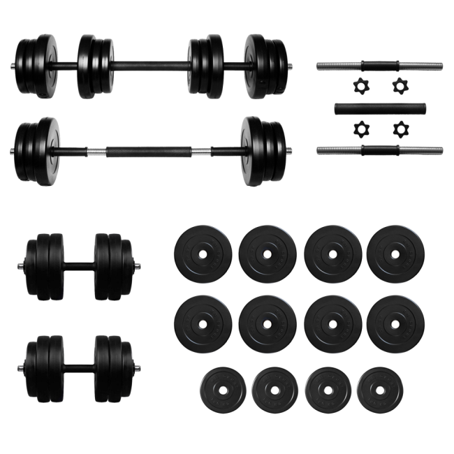 Гантели з функцией штанги 2в1 на 26 кг RN-Sport
