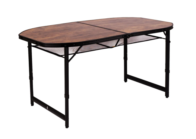 Стол Bo-Camp Woodbine Oval 150x80 cm Black/Wood look (1404230)