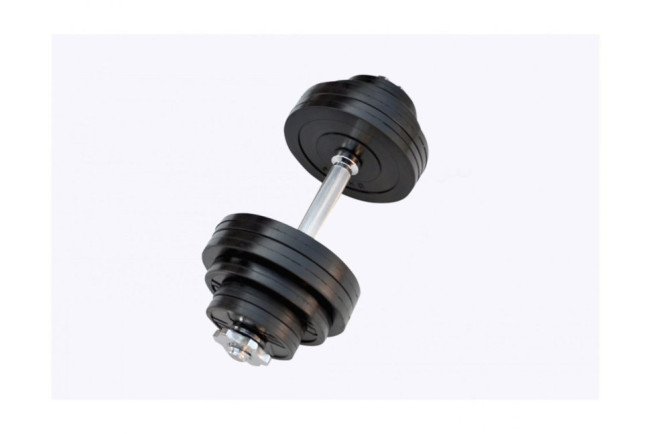 Гантели наборные прорезиненные по 15 кг Rn-Sport (2 шт)