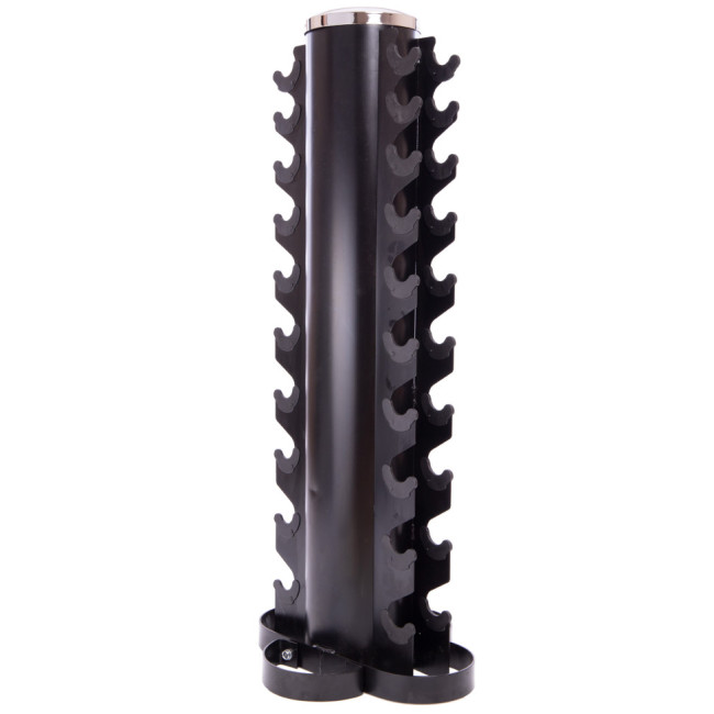 Гантелі шестигранні зі стійкою ряд 1-10 кг Rubber Hexagon Dumbbell