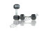 Гантелі шестигранні зі стійкою ряд 1-10 кг Rubber Hexagon Dumbbell