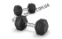Гантелі шестигранні зі стійкою ряд 1-10 кг Rubber Hexagon Dumbbell