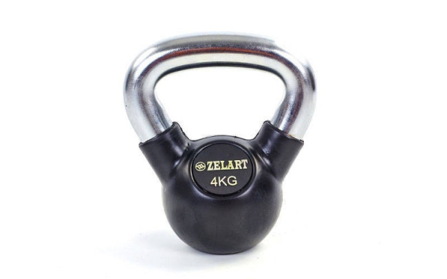Гиря обгумована з хромованою ручкою 4 кг York ТА-5162-4