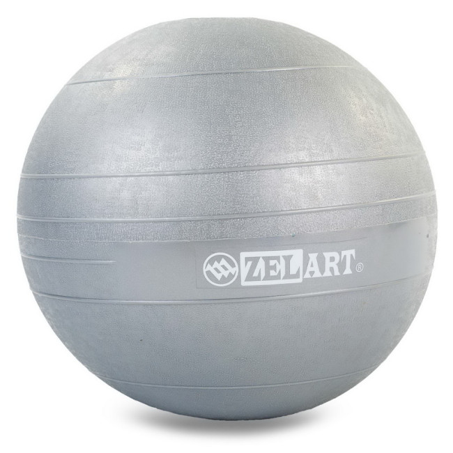 М'яч медичний для кросфіту та тренувань Slam Ball FI-5165-7 7кг сірий